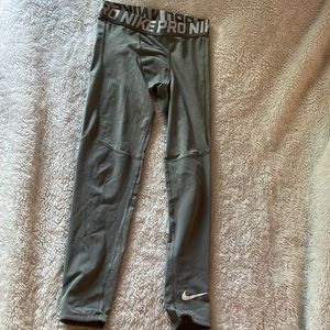 Nike Pro boys tights - gray